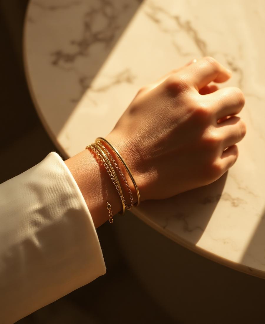 LOREVA Bracelets — editorial photograph