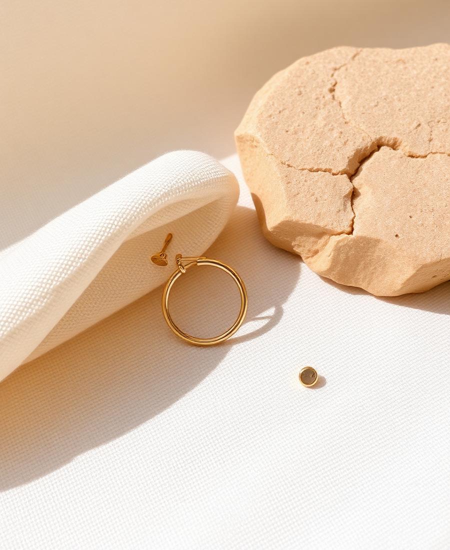 LOREVA Earrings — editorial photograph